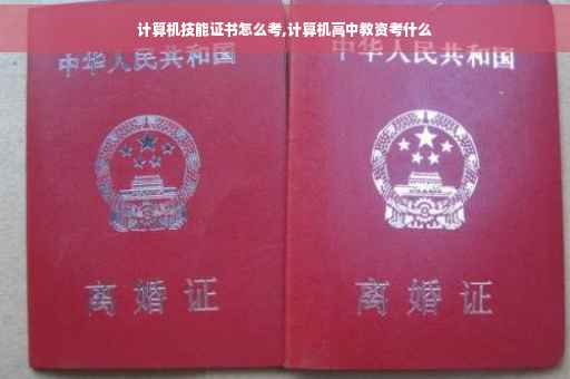 计算机技能证书怎么考,计算机高中教资考什么