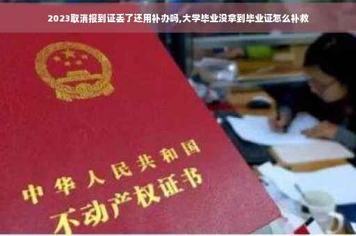 2023取消报到证丢了还用补办吗,大学毕业没拿到毕业证怎么补救