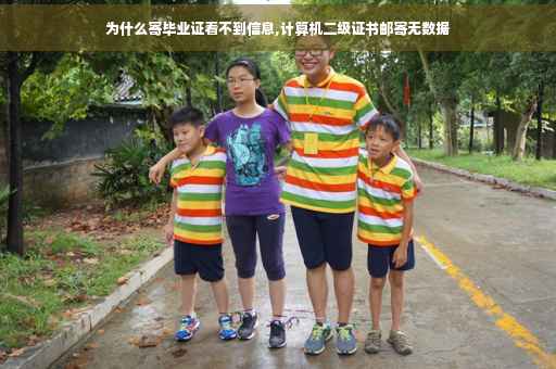 为什么寄毕业证看不到信息,计算机二级证书邮寄无数据