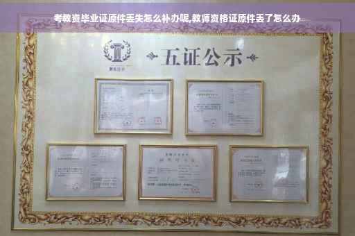 考教资毕业证原件丢失怎么补办呢,教师资格证原件丢了怎么办