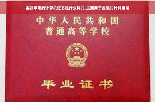 金融学考的计算机证书是什么样的,主要用于金融的计算机是
