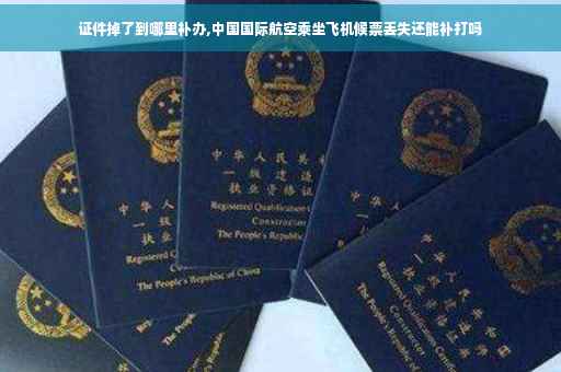 证件掉了到哪里补办,中国国际航空乘坐飞机候票丢失还能补打吗
