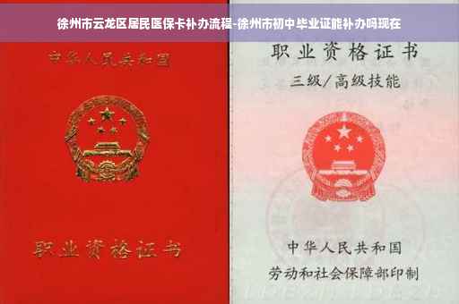徐州市云龙区居民医保卡补办流程-徐州市初中毕业证能补办吗现在