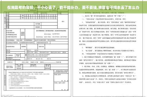 在南昌考的驾照，不小心丢了，能不能补办，要不要钱,南昌车子绿本丢了怎么办