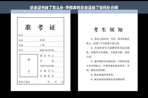 毕业证书掉了怎么补-学校发的毕业证掉了如何补办呢