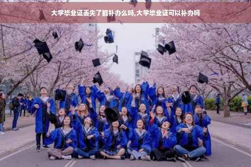 大学毕业证丢失了能补办么吗,大学毕业证可以补办吗