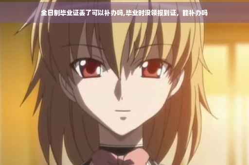 全日制毕业证丢了可以补办吗,毕业时没领报到证，能补办吗