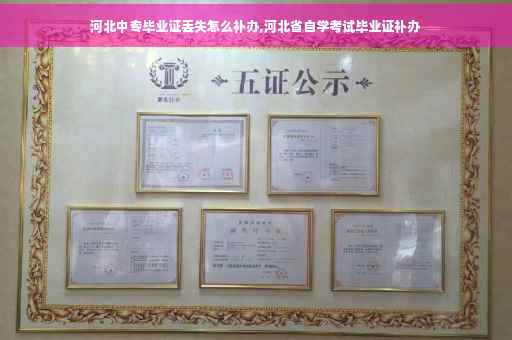 河北中专毕业证丢失怎么补办,河北省自学考试毕业证补办