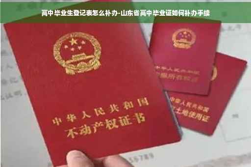 高中毕业生登记表怎么补办-山东省高中毕业证如何补办手续