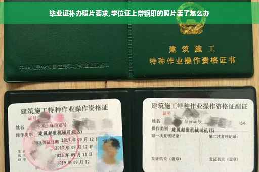 毕业证补办照片要求,学位证上带钢印的照片丢了怎么办