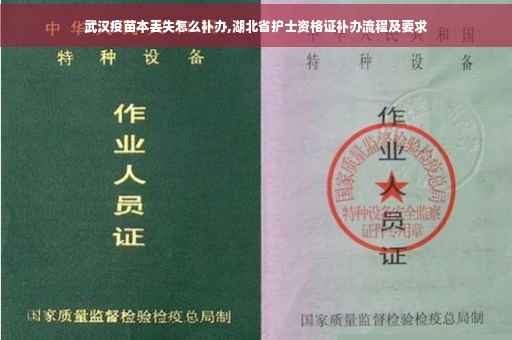 武汉疫苗本丢失怎么补办,湖北省护士资格证补办流程及要求