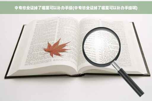 中专毕业证掉了哪里可以补办手续(中专毕业证掉了哪里可以补办手续呢)