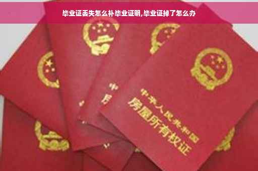 毕业证丢失怎么补毕业证明,毕业证掉了怎么办