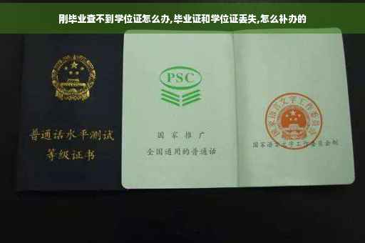 刚毕业查不到学位证怎么办,毕业证和学位证丢失,怎么补办的
