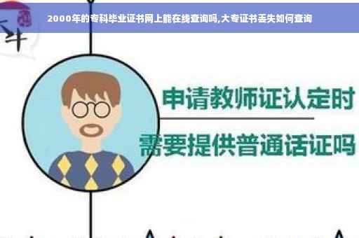 2000年的专科毕业证书网上能在线查询吗,大专证书丢失如何查询