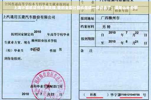 上海计算机证书补领流程,我的全国计算机等级一级证丢了，要怎么补办啊