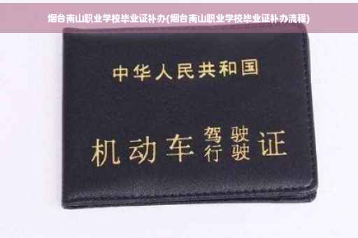 烟台南山职业学校毕业证补办(烟台南山职业学校毕业证补办流程)