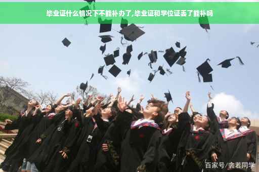 毕业证什么情况下不能补办了,毕业证和学位证丢了能补吗