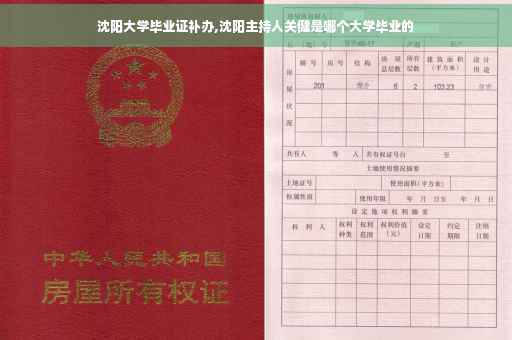沈阳大学毕业证补办,沈阳主持人关健是哪个大学毕业的