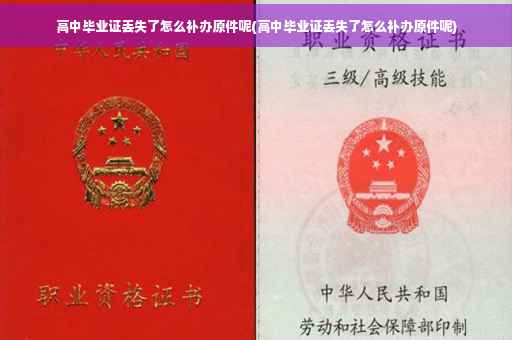 高中毕业证丢失了怎么补办原件呢(高中毕业证丢失了怎么补办原件呢)