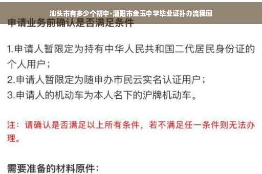 汕头市有多少个初中-潮阳市金玉中学毕业证补办流程图
