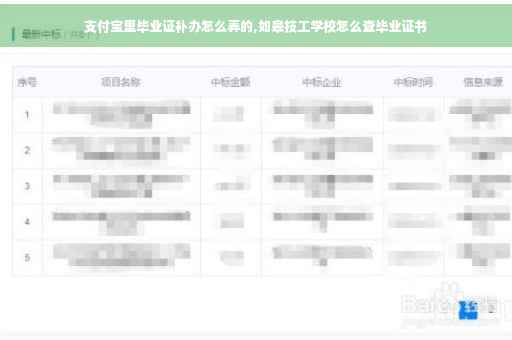 支付宝里毕业证补办怎么弄的,如皋技工学校怎么查毕业证书