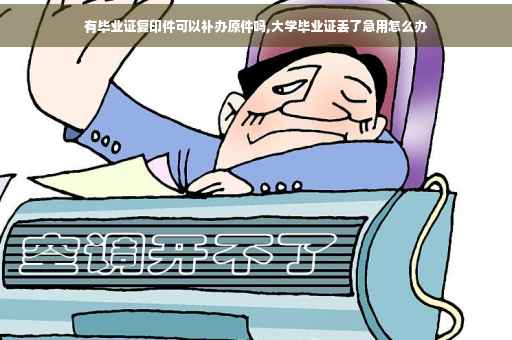 有毕业证复印件可以补办原件吗,大学毕业证丢了急用怎么办
