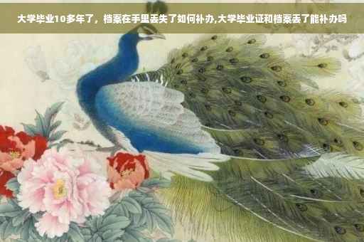 大学毕业10多年了，档案在手里丢失了如何补办,大学毕业证和档案丢了能补办吗