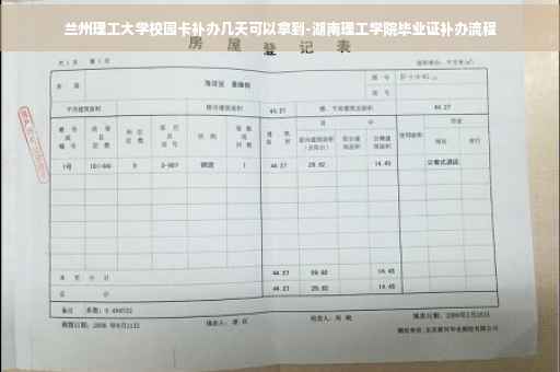 兰州理工大学校园卡补办几天可以拿到-湖南理工学院毕业证补办流程