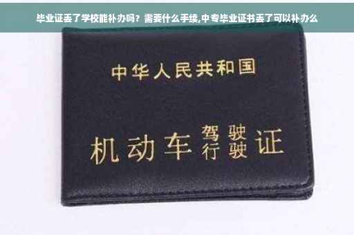 毕业证丢了学校能补办吗？需要什么手续,中专毕业证书丢了可以补办么