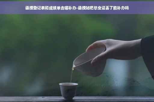 函授登记表和成绩单去哪补办-函授站把毕业证丢了能补办吗