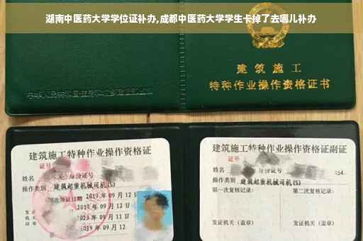 湖南中医药大学学位证补办,成都中医药大学学生卡掉了去哪儿补办