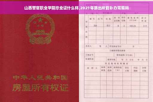 山西警官职业学院毕业证什么样,2021年派出所能补办驾照吗