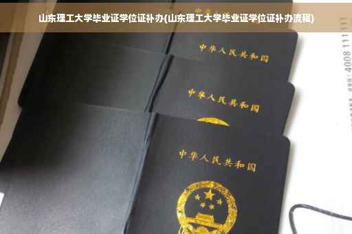 山东理工大学毕业证学位证补办(山东理工大学毕业证学位证补办流程)