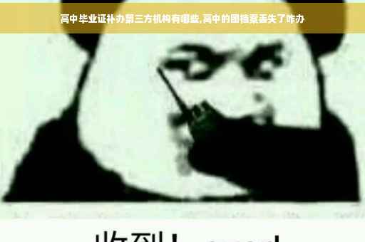 高中毕业证补办第三方机构有哪些,高中的团档案丢失了咋办