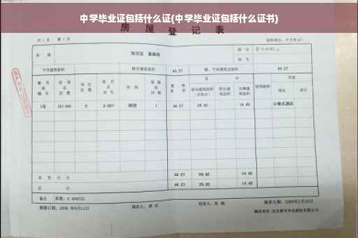 中学毕业证包括什么证(中学毕业证包括什么证书)