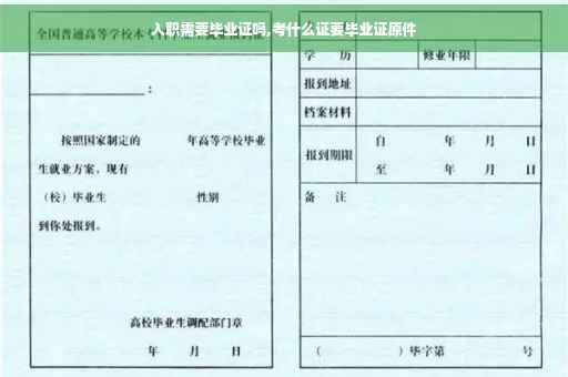 入职需要毕业证吗,考什么证要毕业证原件