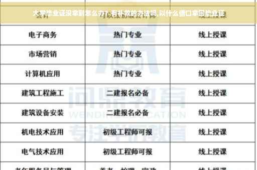大学毕业证没拿到怎么办？有补救的办法吗,以什么借口拿回毕业证