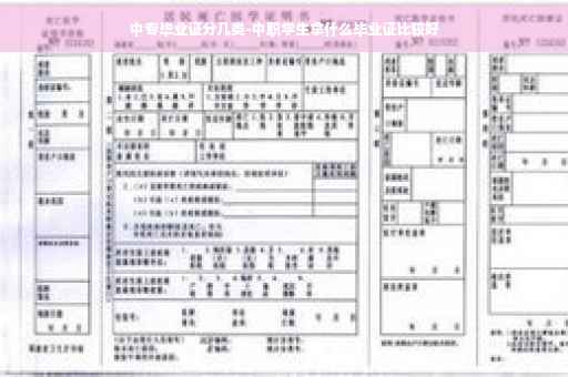 中专毕业证分几类-中职学生拿什么毕业证比较好