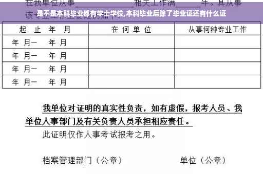 是不是本科毕业都有学士学位,本科毕业后除了毕业证还有什么证