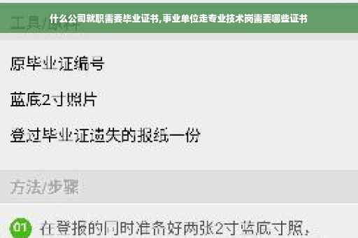 什么公司就职需要毕业证书,事业单位走专业技术岗需要哪些证书