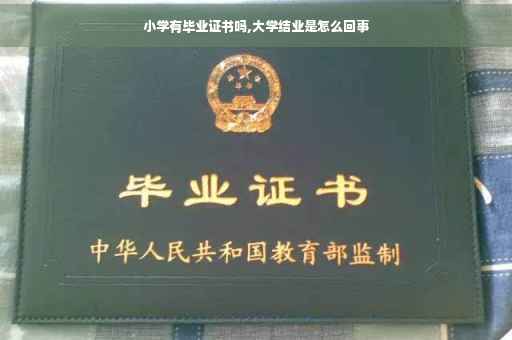小学有毕业证书吗,大学结业是怎么回事