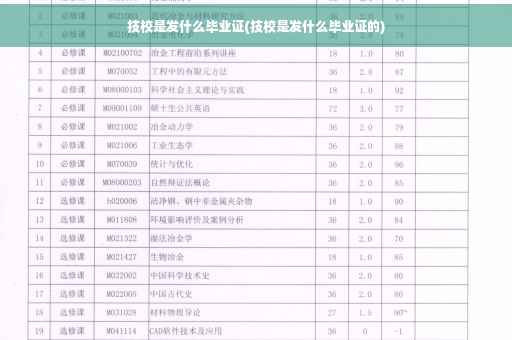 技校是发什么毕业证(技校是发什么毕业证的)