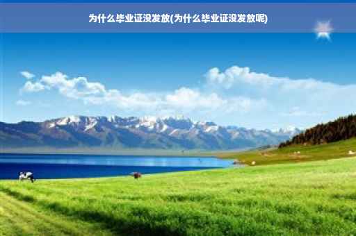 为什么毕业证没发放(为什么毕业证没发放呢)