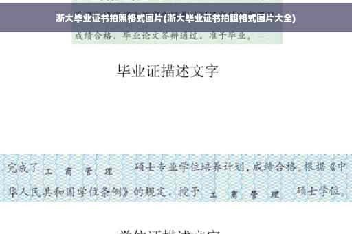 浙大毕业证书拍照格式图片(浙大毕业证书拍照格式图片大全)