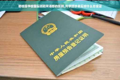 碧桂园学校国际班和双语部的区别,升学班毕业后给什么毕业证