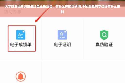 大学毕业证书封皮是红色还是蓝色，有什么样的区别呢,不同颜色的学位证有什么差别