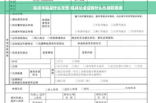 技师学院是什么文凭-技师毕业证有什么作用和用途