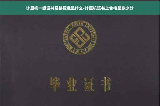 计算机一级证书及格标准是什么-计算机证书上合格是多少分