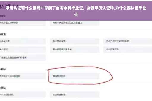 学历认证有什么用啊？拿到了自考本科毕业证，需要学历认证吗,为什么要认证毕业证